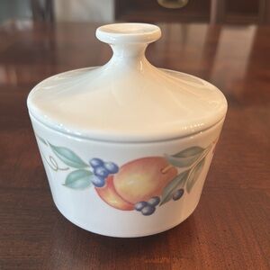 Corelle Coordinates Abundance Sugar Bowl with Lid Corning Corningware